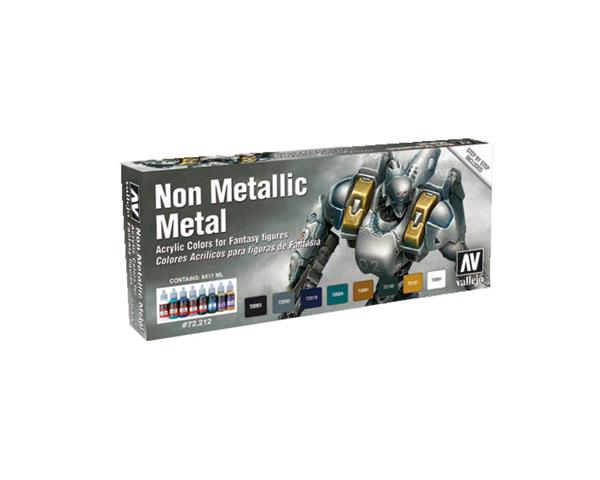 Vallejo MODEL Color: Metal no metálico - SET  16 Acrylic colors 17 ml