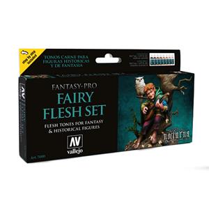 Vallejo Fantasy-Pro: set 8 colori acrilici da 17 ml - Fairy Flesh Set