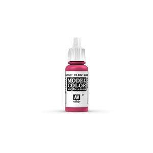 Vallejo MODEL Color: Sunset Red - Acrylic color 17 ml