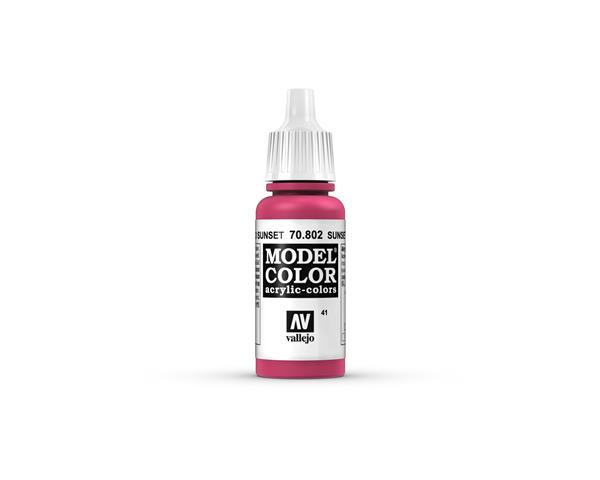 Vallejo MODEL Color: Sunset Red - Acrylic color 17 ml