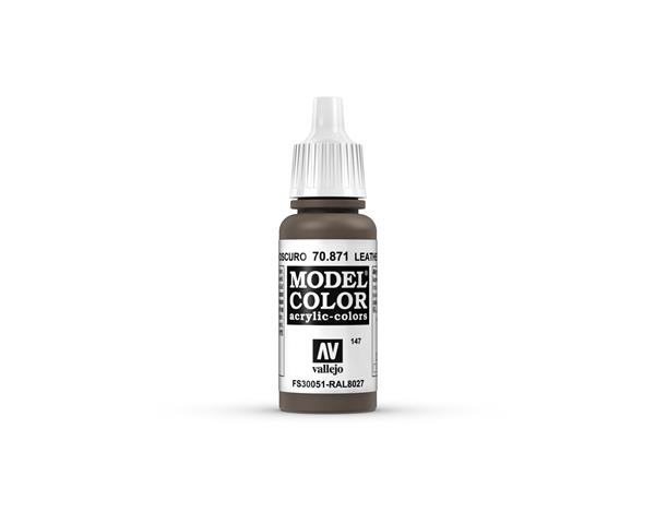 Vallejo MODEL Color: Leather Brown - Acrylic color 17 ml