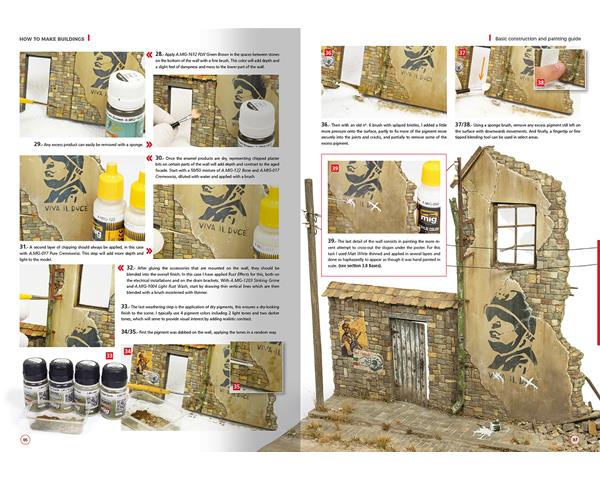 AMMO OF MIG: HOW TO MAKE BUILDINGS. BASIC CONSTRUCTION AND PAINTING GUIDE (English 160pag)