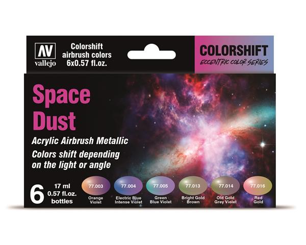 Vallejo Model Air: SET di 6 colori da 17ml - The Shifters Space Dust