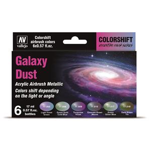 Vallejo Model Air: set of 6 Colors 17ml - The Shifters Galaxy Dust