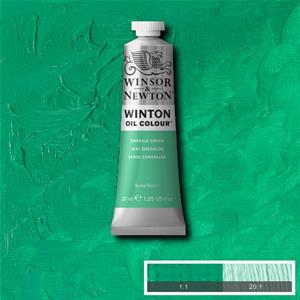 WINSOR & NEWTON WINTON OIL COLOUR 37ML - EMERALD GREEN