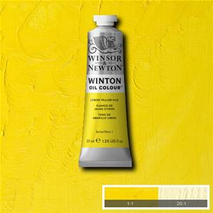 WINSOR & NEWTON WINTON OIL COLOUR 37ML - LEMON YELL HUE