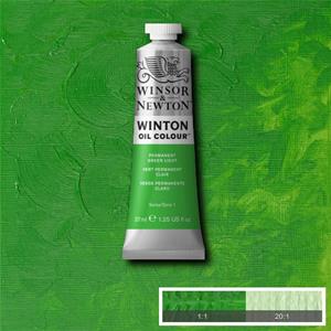 WINSOR & NEWTON WINTON OIL COLOUR 37ML - PERM GREEN LT