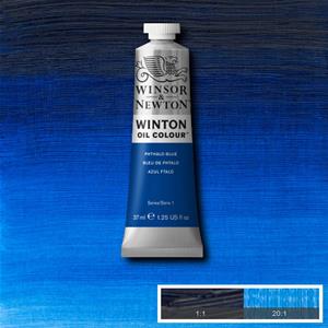 WINSOR & NEWTON WINTON OIL COLOUR 37ML - PHTHALO BLUE