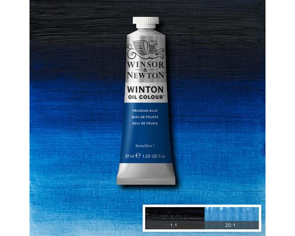 WINSOR & NEWTON WINTON OIL COLOUR 37ML - PRUSSIAN BLUE