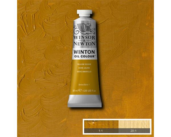 WINSOR & NEWTON WINTON OIL COLOUR 37ML - YELLOW OCHRE