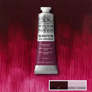 WINSOR & NEWTON OLIO WINTON 37ML - QUINACRIDONE DEEP PINK 