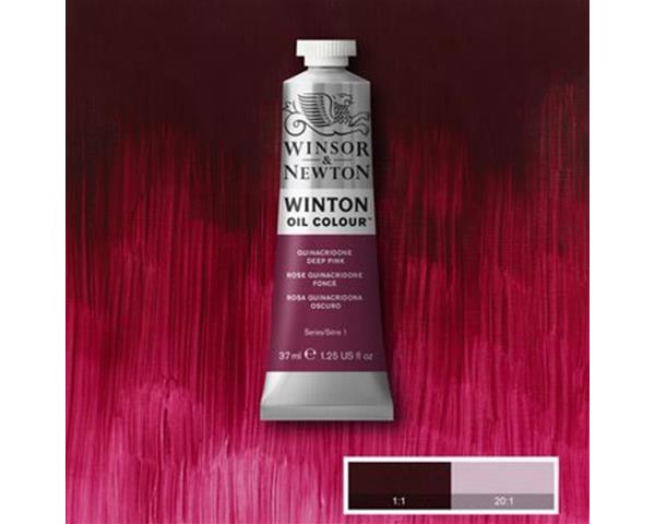 WINSOR & NEWTON WINTON OIL COLOUR 37ML - QUINACRIDONE DEEP PINK 