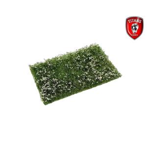 TITANS HOBBY: Flowery Meadow cm.10x15 Lenght 15mm - White Flowers