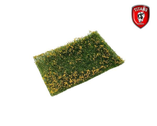 TITANS HOBBY: Flowery Meadow cm.10x15 Lenght 15mm - Yelow Flowers