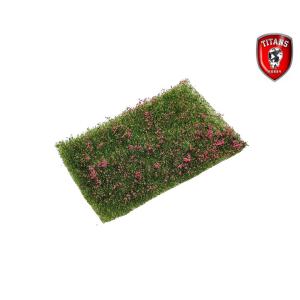 TITANS HOBBY: Flowery Meadow cm.10x15 Lenght 15mm - Pink Flowers