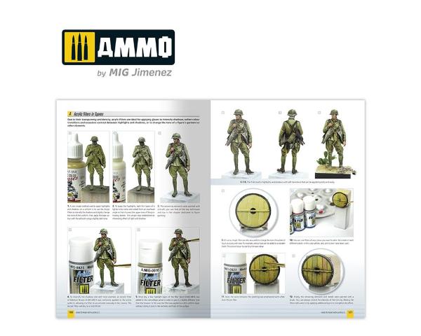 AMMO OF MIG: guida su come dipingere coi colori acrilici Modeling guide - 176 pagine Inglese