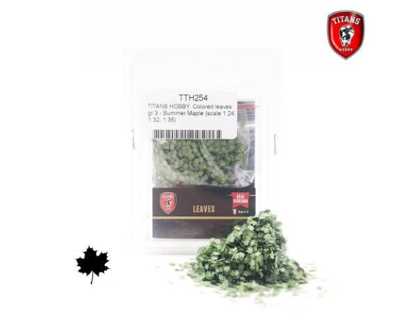 TITANS HOBBY: Colored leaves gr.3 - Summer Maple (scale 1:24, 1:32, 1:35)