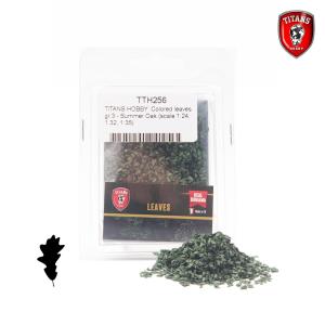 TITANS HOBBY: Colored leaves gr.10 - Summer Oak (scale 1:24, 1:32, 1:35)