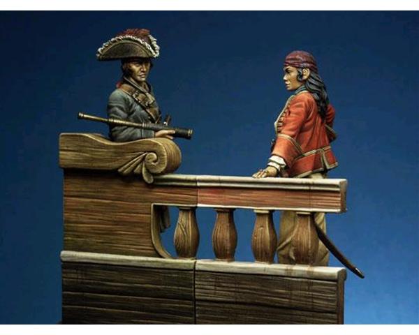 ROMEO MODELS: 75 mm. ; The complete Scene "Over the Ship"